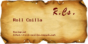 Roll Csilla névjegykártya